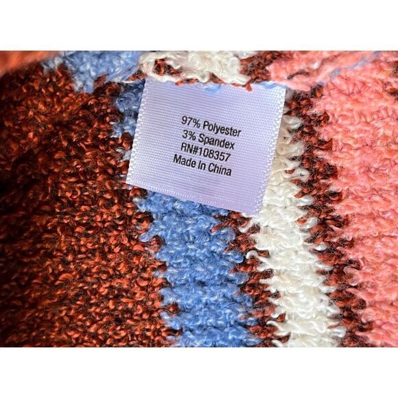 NWT Arizona Juniors Womens Turtleneck Long Sleeve Striped Pullover Sweater - Picture 11 of 12